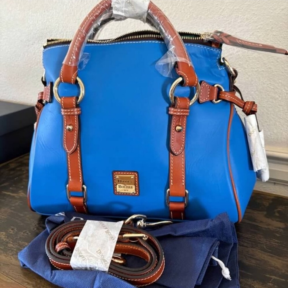 NWT Dooney & Bourke Cobalt Penrose Satchel